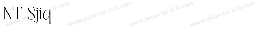 NT Sjiq字体转换